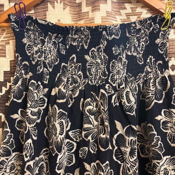 Women’s Nautica Smocked Printed Midi Skirt, Size Large, Cotton / Viscose Blend - Picture 6 of 14